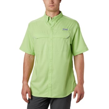 Columbia Overhemd Heren, PFG Low Drag Offshore Short Sleeve LichtGroen, 86GCTXKON